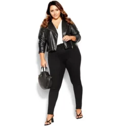Women's Plus Size Harley Short Skinny Jean - Black | CITY CHIC -Lady Clothing Store GUEST 40d98a64 ad67 4b38 a71e 8bfecbb78ca4