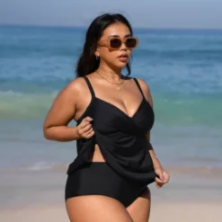 Women's V Neck Wrapped Plus Size Tankini Set - Cupshe -Lady Clothing Store GUEST 448dd6b1 2bf8 409d a6a7 f9f8ce759bb8