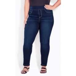 Women's Plus Size Hi Rise Jegging Dark Wash - Average | AVENUE -Lady Clothing Store GUEST 4b688ea4 2872 4a3d befd 09c115aed1f3