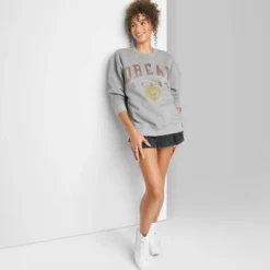 Women's Oversized Dream State Graphic Sweatshirt - Wild Fable™ Heather Gray -Lady Clothing Store GUEST 4b8b0ba6 8ea4 4530 b679 6cdd3acd808a