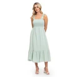 August Sky Women's Smocked Midi Dress 23 August Sky Women's Smocked Midi Dress -Lady Clothing Store GUEST 4c0b5f46 7b28 444e 856d b6afb1446e23