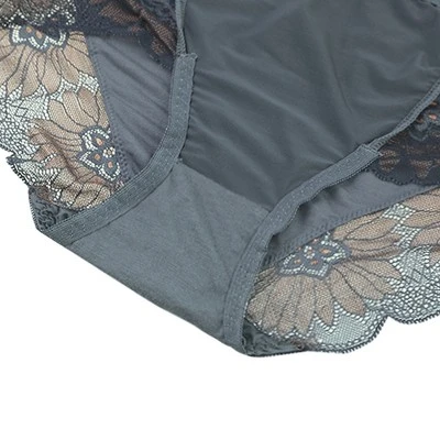 Agnes Orinda Women's Floral Lace Trim High Rise Brief Stretchy Underwear 4 Agnes Orinda Women's Floral Lace Trim High Rise Brief Stretchy Underwear - Image 2