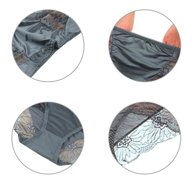 Agnes Orinda Women's Floral Lace Trim High Rise Brief Stretchy Underwear 5 Agnes Orinda Women's Floral Lace Trim High Rise Brief Stretchy Underwear - Image 3