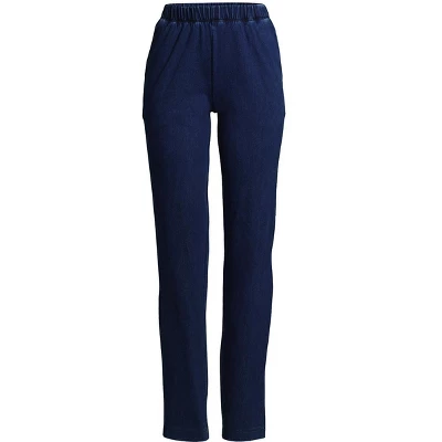 Lands' End Women's Sport Knit High Rise Elastic Waist Pull On Pants 6 Lands' End Women's Sport Knit High Rise Elastic Waist Pull On Pants - Image 4