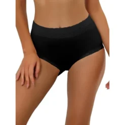 Allegra K Women's Cotton High-Rise Lace Trim Tummy Control Full Coverage Brief -Lady Clothing Store GUEST 511860ce 9944 44ad 9f71 297da22bc925