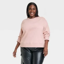 Women's Jeweled Pullover Sweatshirt - A New Day™ -Lady Clothing Store GUEST 5122d2bb 227d 4390 b451 99898a87376c