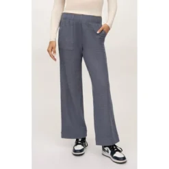 90 Degree By Reflex Marled Pique Daisy Wide Leg Pant With Side Pockets -Lady Clothing Store GUEST 519692c5 d7b3 43fb bd3a 3b66c5d9d1c9