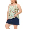 Agnes Orinda Women's Plus Size Cami Basic Camisole Foral Printed Tank Top Womens T-Shirt -Lady Clothing Store GUEST 5277d44b 2cd0 4dbb 9e2f fcc1a3bd37b4