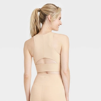 Women's Light Support Brushed Sculpt High-Neck Sports Bra - All In Motion™ 3 Women's Light Support Brushed Sculpt High-Neck Sports Bra - All In Motion™