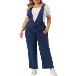 Agnes Orinda Women's Plus Size Denim Overalls Strap Cross Back Jumpsuits -Lady Clothing Store GUEST 533764bb 95a0 4d3b baac 1af5c9b32274