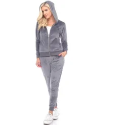 Women's 2 Piece Velour Tracksuit Set - White Mark -Lady Clothing Store GUEST 5467d4ea 4a09 4a90 a81b 3c7b347e37fe