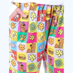Scooby-Doo Womens' Relp Paw Print Square Icons Sleep Pajama Pants Multicolored -Lady Clothing Store GUEST 54c0eef1 0406 44f0 8b1a 2bf40fbc200c