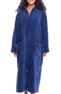 Women's Zip Up Fleece Robe, Soft Warm Plush Oversized Zipper Bathrobe -Lady Clothing Store GUEST 565efd31 23a5 46f5 99b9 dff1c56507d7