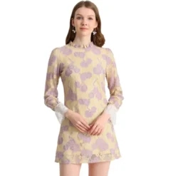 Allegra K Women's Ruffle Crew Neck Formal Elegant Mini Floral Lace Dress 41 Allegra K Women's Ruffle Crew Neck Formal Elegant Mini Floral Lace Dress -Lady Clothing Store GUEST 56a0f019 1de5 4886 96cf 83504cc15bb6