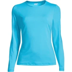 Lands' End Women's Crew Neck Long Sleeve Rash Guard UPF 50 Sun Protection Modest Swim Tee 28 Lands' End Women's Crew Neck Long Sleeve Rash Guard UPF 50 Sun Protection Modest Swim Tee -Lady Clothing Store GUEST 57a04841 8c66 438b 8a2c 264f3c803f42