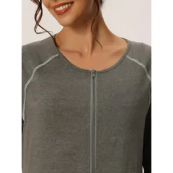 Cheibear Womens Zipper Front Housecoat With Pockets Long Robes 14 Cheibear Womens Zipper Front Housecoat With Pockets Long Robes -Lady Clothing Store GUEST 57f71bb3 4df1 48d9 889a 119df202c61b