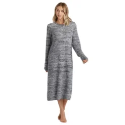 Softies Heathered Marshmallow 42" Crew Neck Lounge Dress With Pockets -Lady Clothing Store GUEST 58bc85a0 57b9 41c2 9efe 572c736fe56a