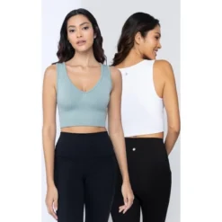 Yogalicious 2 Pack Seamless V-Neck Sports Bra -Lady Clothing Store GUEST 5a4bb512 e876 4953 bb26 2ff7f8977c4d