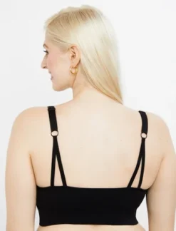 Plus Size Seamless Rib Knit Maternity And Nursing Bra | Motherhood Maternity