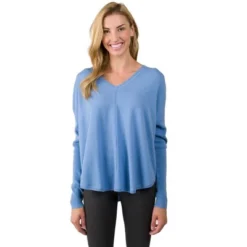 J CASHMERE Women's 100% Cashmere Long Sleeve Slouchy Pullover V-neck Raglan Sweater -Lady Clothing Store GUEST 5c3b510c 12bc 4601 88df e9705631fd17