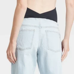 Over Belly Cropped Vintage Straight Maternity Jeans - Isabel Maternity By Ingrid & Isabel™ Light Blue 00 -Lady Clothing Store GUEST 5c4125ca 68cf 4ed1 9333 a943821b6e5d