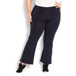 Women's Plus Size Pima Bootleg Legging Navy - Average | AVENUE LEISURE -Lady Clothing Store GUEST 5ca87ac2 89e6 4f78 8407 0a5585f8b59d