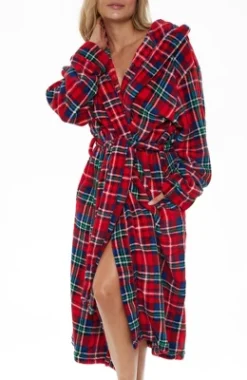 Women's Soft Fleece Robe With Hood, Warm Lightweight Bathrobe -Lady Clothing Store GUEST 5d100f9c d89d 4242 a7ba bf9407398e1a