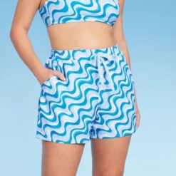 Women's 5" Board Swim Shorts - Wild Fable™ Multi Blue Swirl Print -Lady Clothing Store GUEST 5ed15651 f9ed 4ba0 867b 677e760ad423
