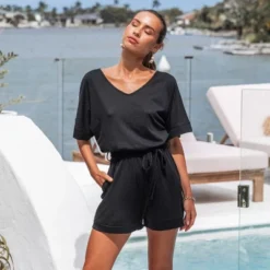 Women's Belted V-Neck Romper - Cupshe 10 Women's Belted V-Neck Romper - Cupshe -Lady Clothing Store GUEST 5f8cb694 6756 4a4c b9c3 9528a435da73