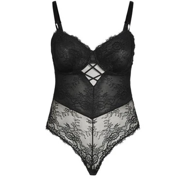 Women's Plus Size Bianca Underwiresuit - Black | CITY CHIC 4 Women's Plus Size Bianca Underwiresuit - Black | CITY CHIC - Image 2