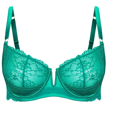 Women's Plus Size Marilyn Demi Underwire Bra - Lapis | FOX & ROYAL 4 Women's Plus Size Marilyn Demi Underwire Bra - Lapis | FOX & ROYAL - Image 2