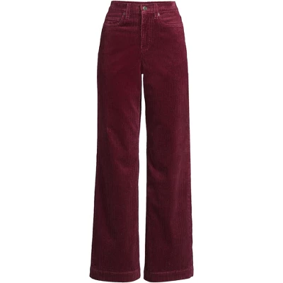 Lands' End Women's High Rise Wide Leg Corduroy Pants 5 Lands' End Women's High Rise Wide Leg Corduroy Pants - Image 3