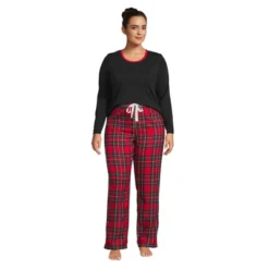 Lands' End Women's Pajama Set Knit Long Sleeve T-Shirt And Flannel Pants 13 Lands' End Women's Pajama Set Knit Long Sleeve T-Shirt And Flannel Pants -Lady Clothing Store GUEST 61ceae54 11b7 4de8 81bc 886f9d477d53