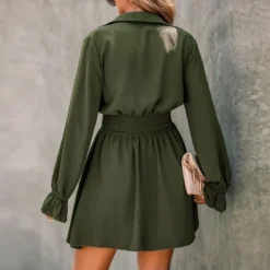 Women's Smocked Button-Front Mini Dress - Cupshe -Lady Clothing Store GUEST 61f99280 0683 493d a6c4 7499d7ea43b8