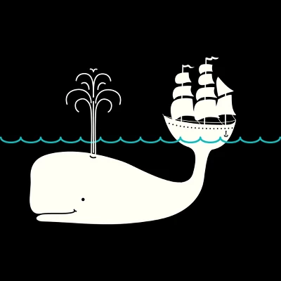 Junior's Design By Humans Moby By Kellabell9 T-Shirt 3 Junior's Design By Humans Moby By Kellabell9 T-Shirt