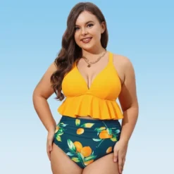Women's High Waist Ruffled Plus Size Bikini Set - Cupshe 16 Women's High Waist Ruffled Plus Size Bikini Set - Cupshe -Lady Clothing Store GUEST 660eae52 0883 4709 947f 99a4f1ca60d8