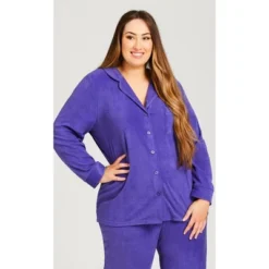 Women's Plus Size Button Up Top - Lilac | AVENUE 15 Women's Plus Size Button Up Top - Lilac | AVENUE -Lady Clothing Store GUEST 6674e913 6698 4109 9631 326be37f639c