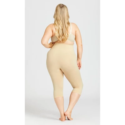 AVENUE | Seamless Hi Waist Capri - Beige 3 AVENUE | Seamless Hi Waist Capri - Beige