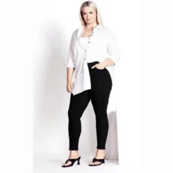 Women's Plus Size Bella Skinny Jean - Black | ARNA YORK -Lady Clothing Store GUEST 68a7efa4 a8bf 468b b365 f0b558501c54