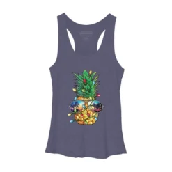 Women's Design By Humans Pineapple Christmas Tree Lights Xmas Men Gifts Sunglasses T-Shir By NekoShop Racerback Tank Top -Lady Clothing Store GUEST 68ea9518 d1f4 4a1f b723 4c1c1c65a83b