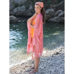 Shiraleah Pink And Orange Cover Up