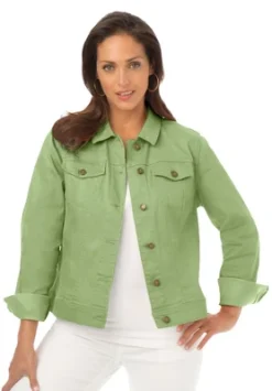 Jessica London Women’s Plus Size True Fit Cropped Denim Jacket -Lady Clothing Store GUEST 6ad8884f 9556 4a1b b4ef c1f716c715d1