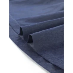 Agnes Orinda Women's Plus Size Babydoll Half Placket Elastic Back Button Chambray Dresses -Lady Clothing Store GUEST 6b23b692 ad37 4c78 9327 ffbbfbdf4864