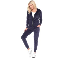 Women's 2 Piece Velour Tracksuit Set - White Mark -Lady Clothing Store GUEST 6bd422a5 b145 4534 a7e5 3c0fbc4c91c9