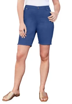 June + Vie By Roaman's Women’s Plus Size June Fit Denim Shorts -Lady Clothing Store GUEST 6df6ce53 8d37 4361 b42d 1e088164f914