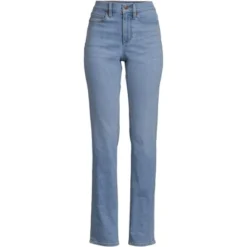 Lands' End Women's Recover High Rise Straight Leg Blue Jeans -Lady Clothing Store GUEST 6e0aead2 6427 4ce2 923b 55ca85790b84