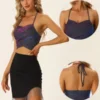 Allegra K Open Back Glitter Tops For Women's Sleeveless Crossover Backless Glitter Halter Top -Lady Clothing Store GUEST 702e7f49 b800 46ab 87f8 28918fde1ab4
