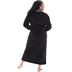 Women's Warm Winter Robe, Plush Fleece Full Length Long Bathrobe