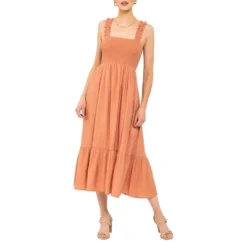 August Sky Women's Smocked Midi Dress 24 August Sky Women's Smocked Midi Dress -Lady Clothing Store GUEST 765d7d85 420c 40fe 8856 97e21c457185