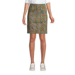 Lands' End Women's Mid Rise Elastic Waist Pull On Knockabout Chino Skort -Lady Clothing Store GUEST 76a78c63 6765 42ff 9c6f a652ce7b304b